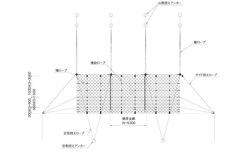 <正面図>